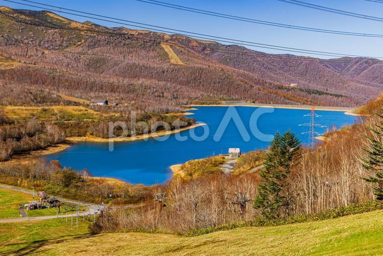 新潟県　苗場の秋景色　 紅葉,秋,苗場ドラゴンドラの写真素材