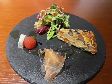 イタリアンコースの前菜 イタリアンコースの前菜の写真