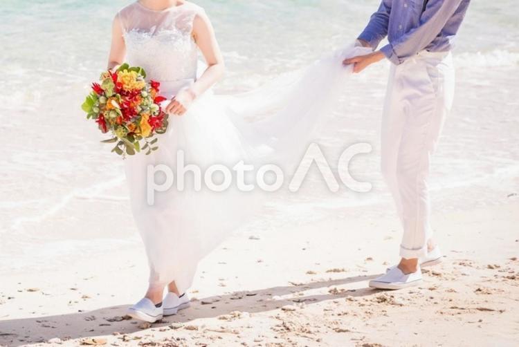 リゾートウェディングのイメージ 結婚,ウェディング,ウエディングの写真素材
