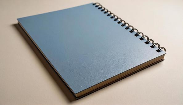 青いノート 青いノートの写真
