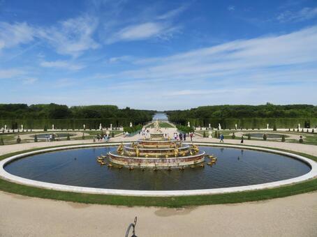 ヴェルサイユ（ベルサイユ）宮殿の庭園 ヴェルサイユ宮殿,バロック建築,建造物の写真素材