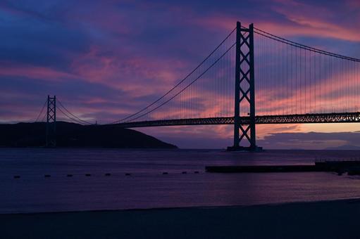 明石の日没の写真