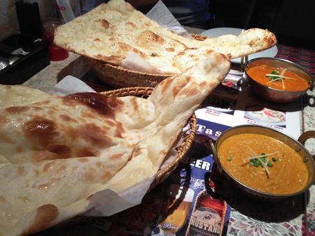Photo, indian curry, curry, nan, 