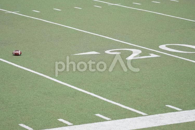 アメフト　スタジアム アメフト,アメリカンフットボール,スタジアムの写真素材