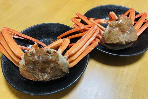 蟹 ベニズワイガニ,ボイルカニ,蒸し蟹の写真素材