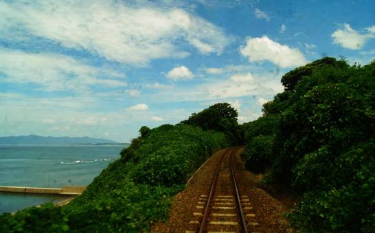 海が見えた　海だの写真