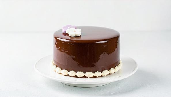 シンプルのチョコレートケーキ シンプルのチョコレートケーキの写真