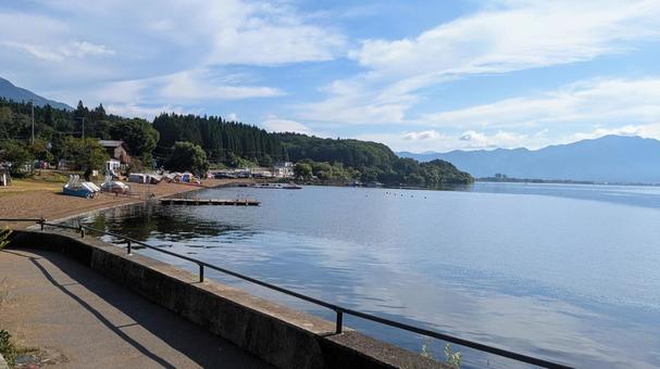 福島県猪苗代湖の写真
