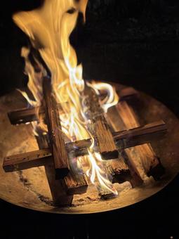 焚き火 焚き火の写真