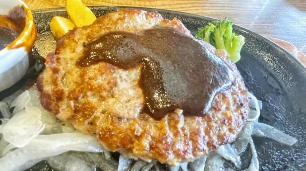 だいすきハンバーグ だいすきハンバーグ ハンバーグ,食事,食べものの写真素材