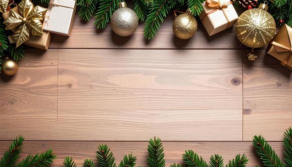 クリスマス背景 木目ベース カード クリスマス背景 木目ベース カードの写真