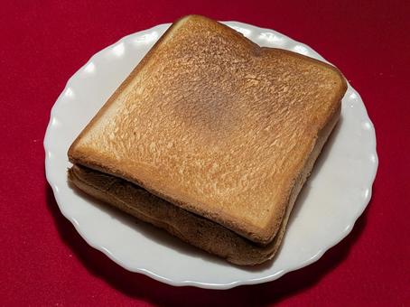 立冬前の土曜日の朝のホットサンドイッチ サンドイッチ,食パン,トーストの写真素材