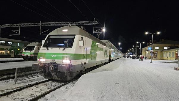 サンタクロースエクスプレス 海外,夜行列車,列車の写真素材