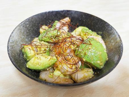 海老アボカド エビ,海老,アボカドの写真素材