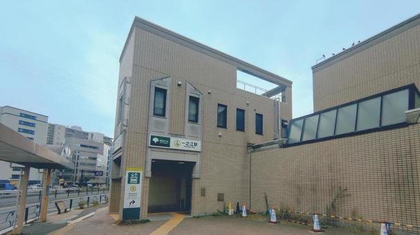 都営地下鉄新宿線一之江駅　東京都江戸川区 一之江駅,都営新宿線,駅名の写真素材
