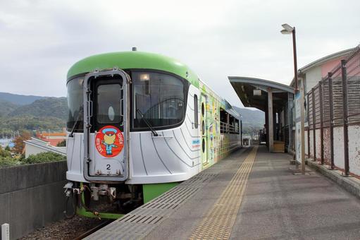 土佐くろしお鉄道、9640形、やたろう号 土佐くろしお鉄道,奈半利駅,9640型の写真素材