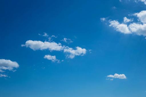青空と雲 青空と雲の写真