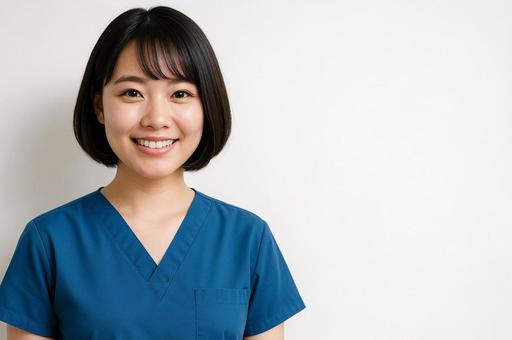 笑顔の明るい雰囲気の看護師の写真