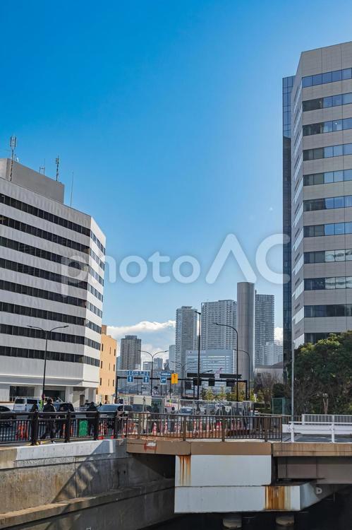 東京　汐留の風景 東京,東京都,中央区の写真素材