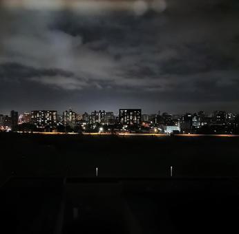 札幌のホテルの部屋からから夜景 札幌のホテルの部屋からから夜景の写真