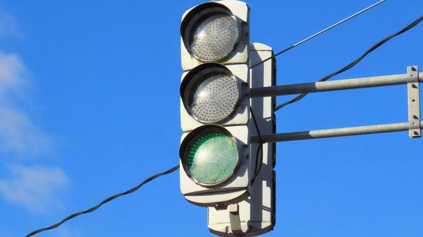 縦型信号機 縦型信号機,信号機,信号の写真素材