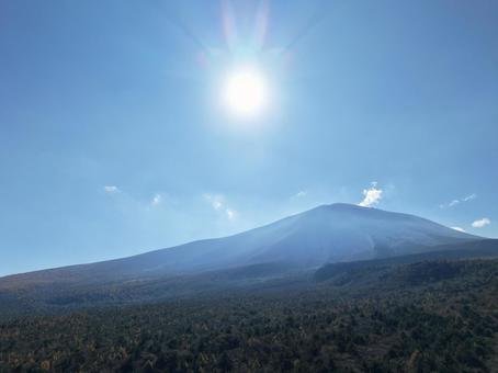 秋の浅間山の写真