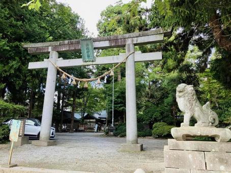 駒形神社　鳥居 駒形神社,岩手県奥州市,陸中国一宮の写真素材