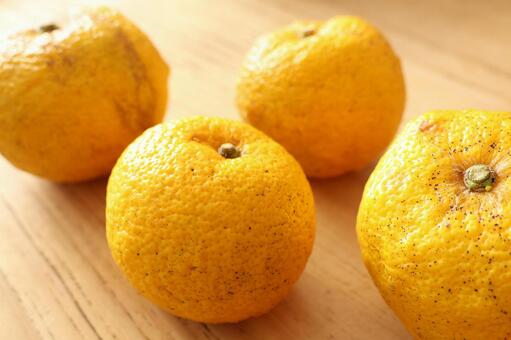 ゆず ゆず,冬至,ゆず湯の写真素材