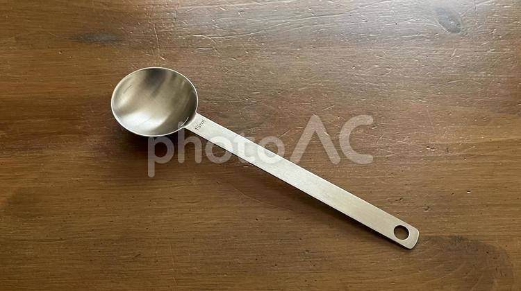 計量スプーン（大さじ、ヨコ、持ち手が前） 計量スプーン,計量,スプーンの写真素材