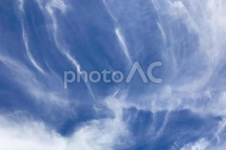 青空と雲 空,雲,青空の写真素材