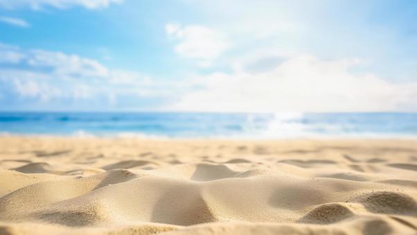 海と砂の境界線を感じるナチュラルな背景 海と砂の境界線を感じるナチュラルな背景 の写真