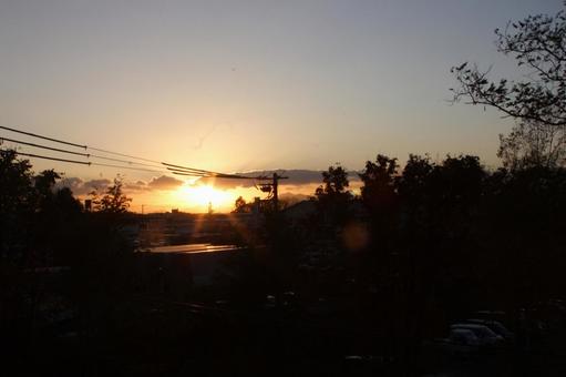 夕日 夕日の写真