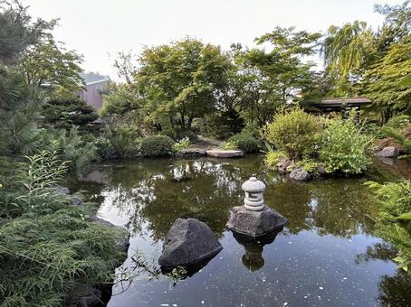 日本庭園 天神山緑地,観光名所,公園の写真素材