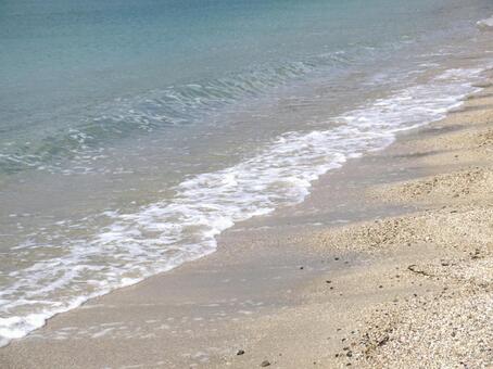 波打ち際 海,波,波打ち際の写真素材