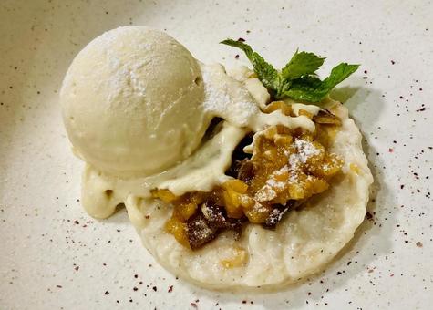 Photo, dessert, ice cream, mint, 