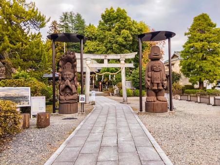 二宮神社に秋参り 二宮神社,神社,二宮金次郎の写真素材