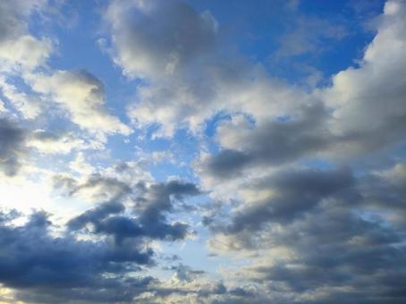 青空と雲 青空と雲の写真