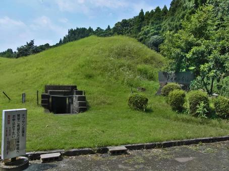 チブサン古墳 チブサン古墳,装飾古墳,前方後円墳の写真素材