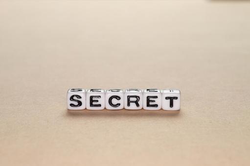SECRETのアルファベットビーズ SECRETのアルファベットビーズ secret,シークレット,機密情報の写真素材