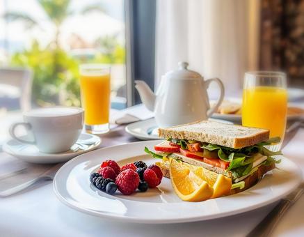 朝食 朝食の写真