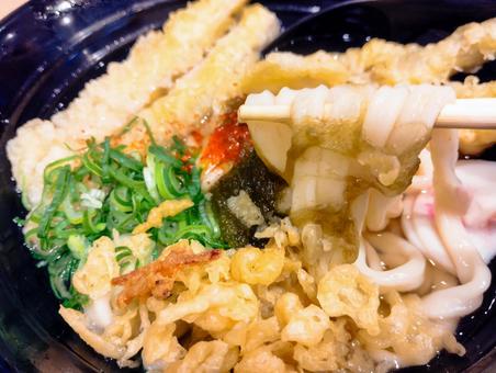 ごぼ天うろん うどん,うろん,博多の写真素材