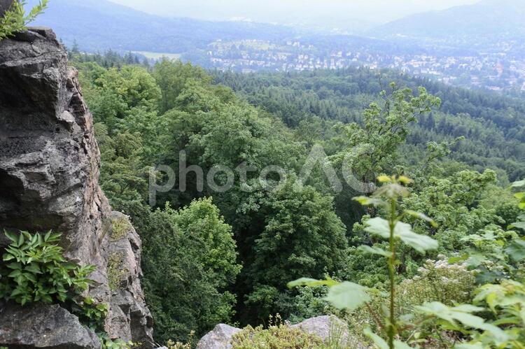 バーデン＝バーデンのホーエンバーデン城からの眺め バーデン＝バーデン,ホーエンバーデン城,バーデンバーデンの写真素材