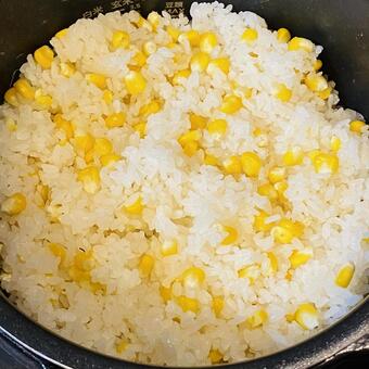 とうもろこしご飯 とうもろこし,料理,粒の写真素材