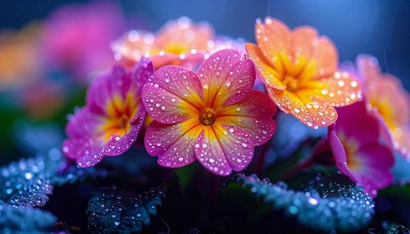 秋から春の花　プリムラの写真