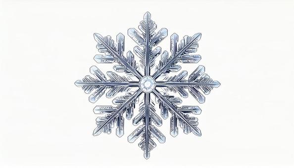 六角形の雪の結晶 銀色 デザイン素材 六角形の雪の結晶 銀色 デザイン素材の写真