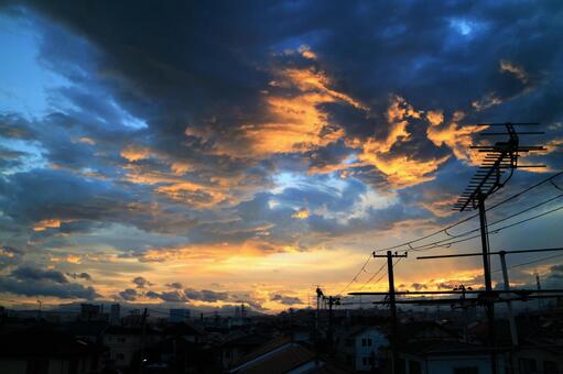 夕暮れ 夕暮れの写真