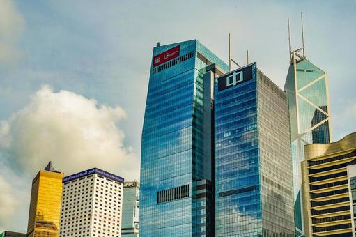 香港の摩天楼群 香港の摩天楼群 香港,ビル,摩天楼の写真素材