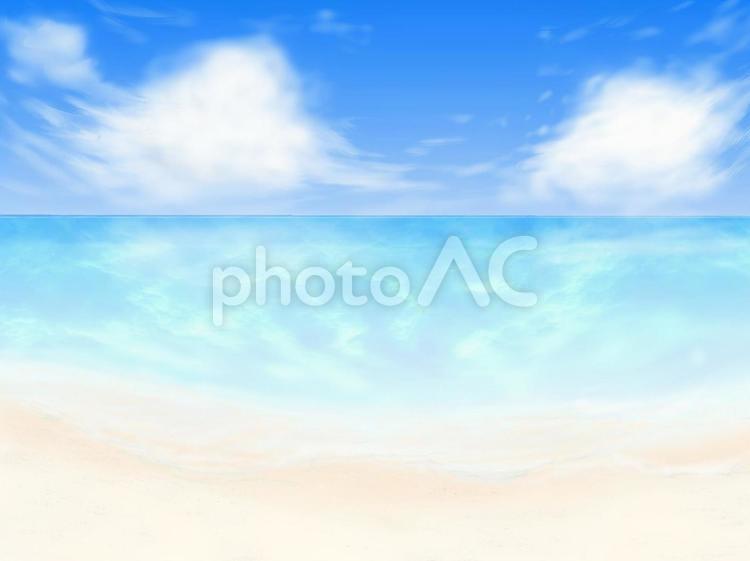 海と空の背景  エメラルドグリーン 海,空,雲の写真素材