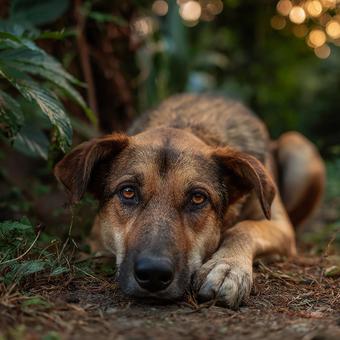 安らぎのひととき:保護犬 安らぎのひととき:保護犬の写真