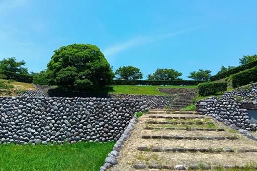 横須賀城② 横須賀城② 石垣,石段,お城の写真素材
